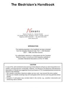 Canadian Electrical Code Part 1