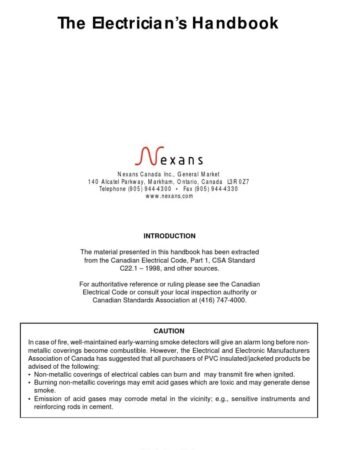 Canadian Electrical Code Part 1