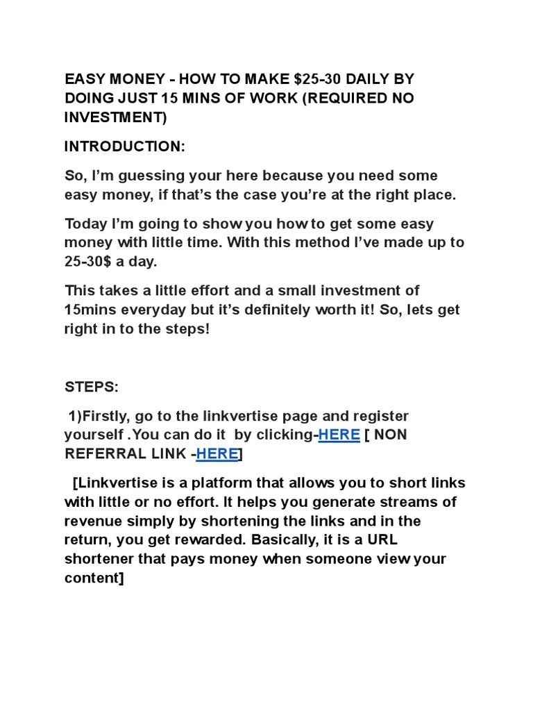 How To Get Some Quick Money How To Get Some Quick Money