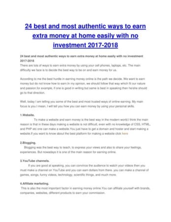 Ways To Earn Cash At Home
