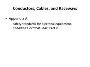 Canadian Electrical Code Part Ii