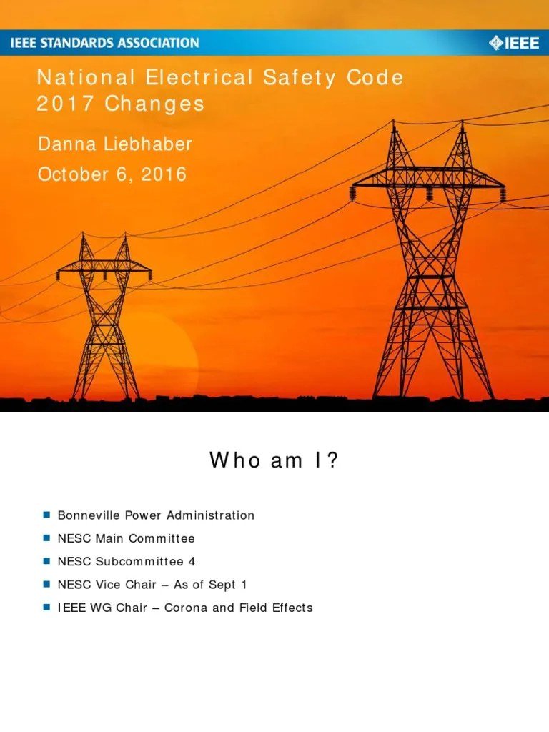 Nesc National Electrical Safety Code Nesc National Electrical Safety Code