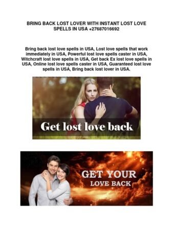 Real Love Spells That Work Instantly