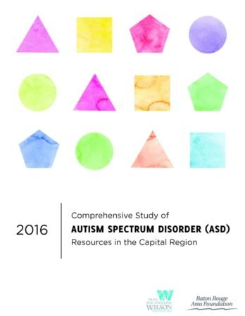 Resources For Autism Spectrum Disorders