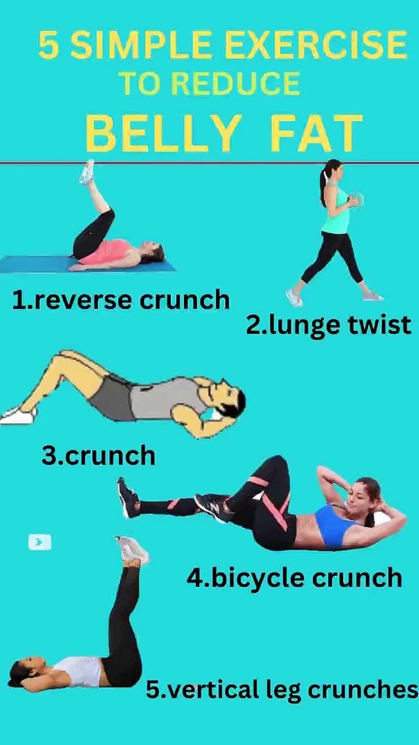 5 Exercises To Reduce Belly Fat 5 Exercises To Reduce Belly Fat