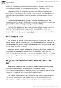 Risk Management Process For A Financial Institutions