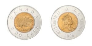 How Much Is A 1996 Canadian 2 Dollar Coin Worth