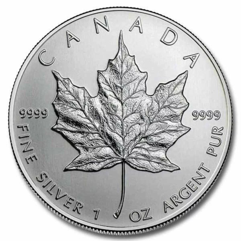 One Ounce Silver Maple Leaf Coin One Ounce Silver Maple Leaf Coin