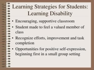 Teaching Strategies For Ld Students