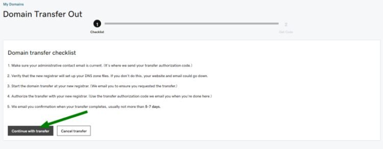 Transfer My Domain From Godaddy