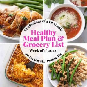 Weight Watchers Example Meal Plan