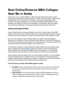 Degree Courses For Working Professionals
