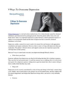 Ways To Deal With Depression Naturally