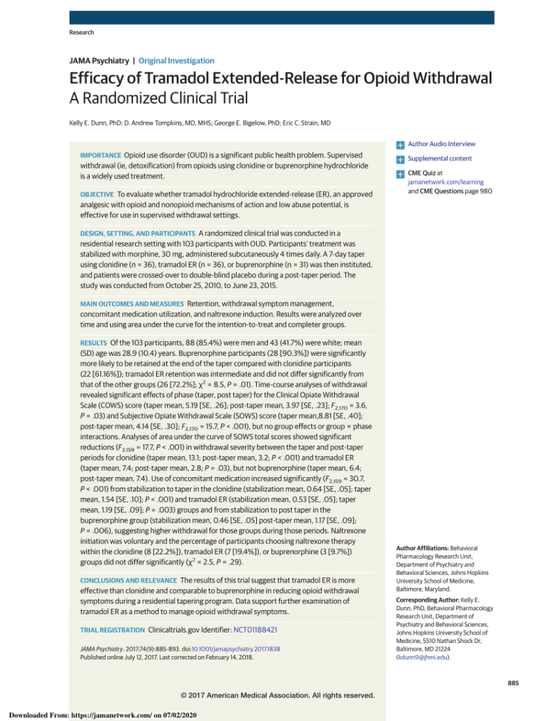 Will Tramadol Help With Withdrawal From Opiates Will Tramadol Help With Withdrawal From Opiates