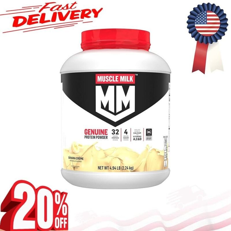 Muscle Milk Genuine Protein Powder Vanilla Crème Muscle Milk Genuine Protein Powder Vanilla Crème