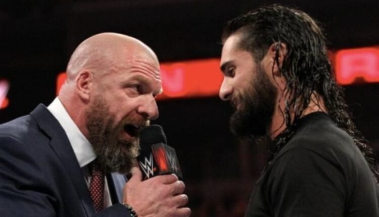 Seth Rollins Pedigree Roman Reigns